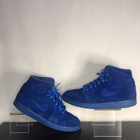 Nike Air Jordan 1 Retro "Royal Blue Suede" Shoes Men's Size 9.5 332550-404 - Picture 1 of 4